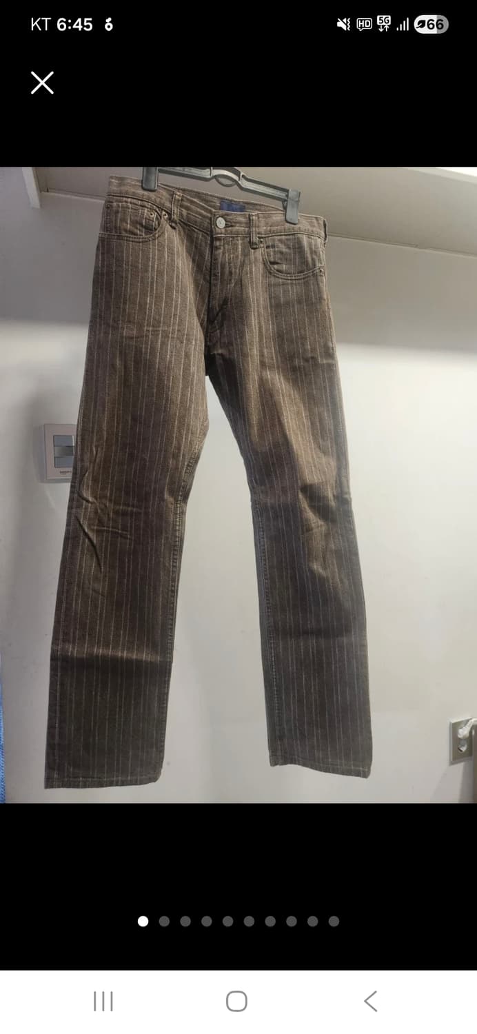 BEAMS 빔즈 남성 스트라이프 브라운진 31 사이즈 상품이미지1