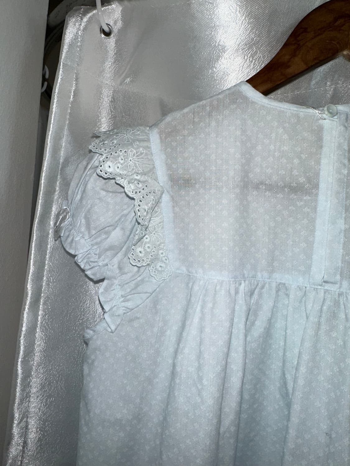 퓨어 스카이블루 레이스 원피스 상품이미지8