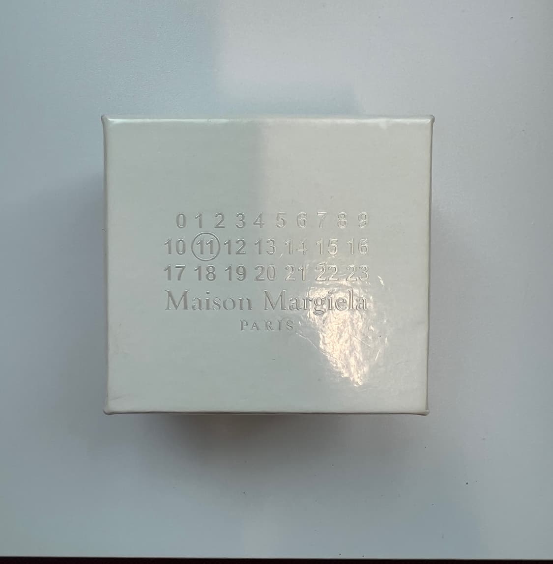메종마르지엘라 블루 로고 스털링 실버링 8사이즈 상품이미지1