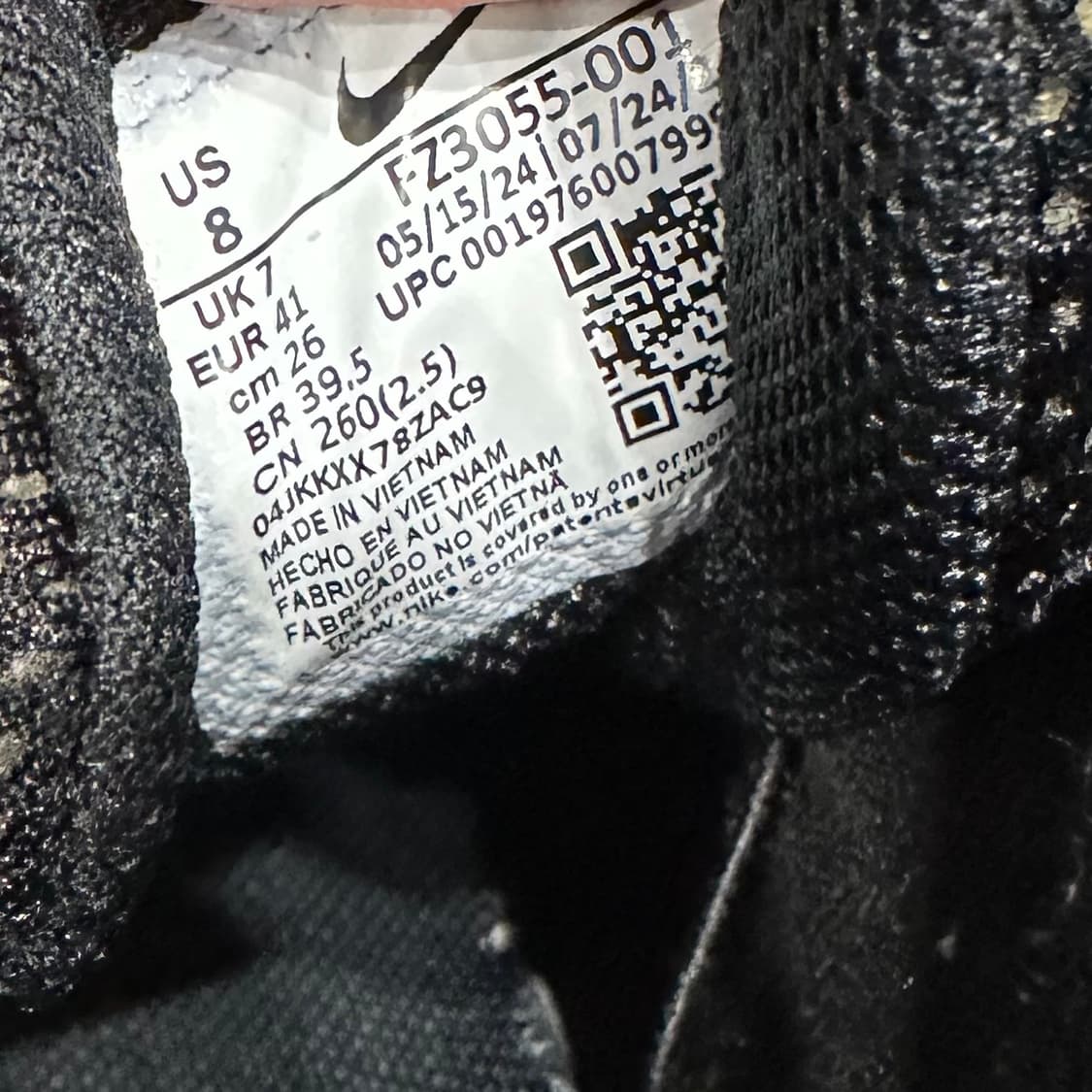 260) 나이키 운동화 남성 에어 모어 업템포 로우 블랙 메탈릭 실버 상품이미지9