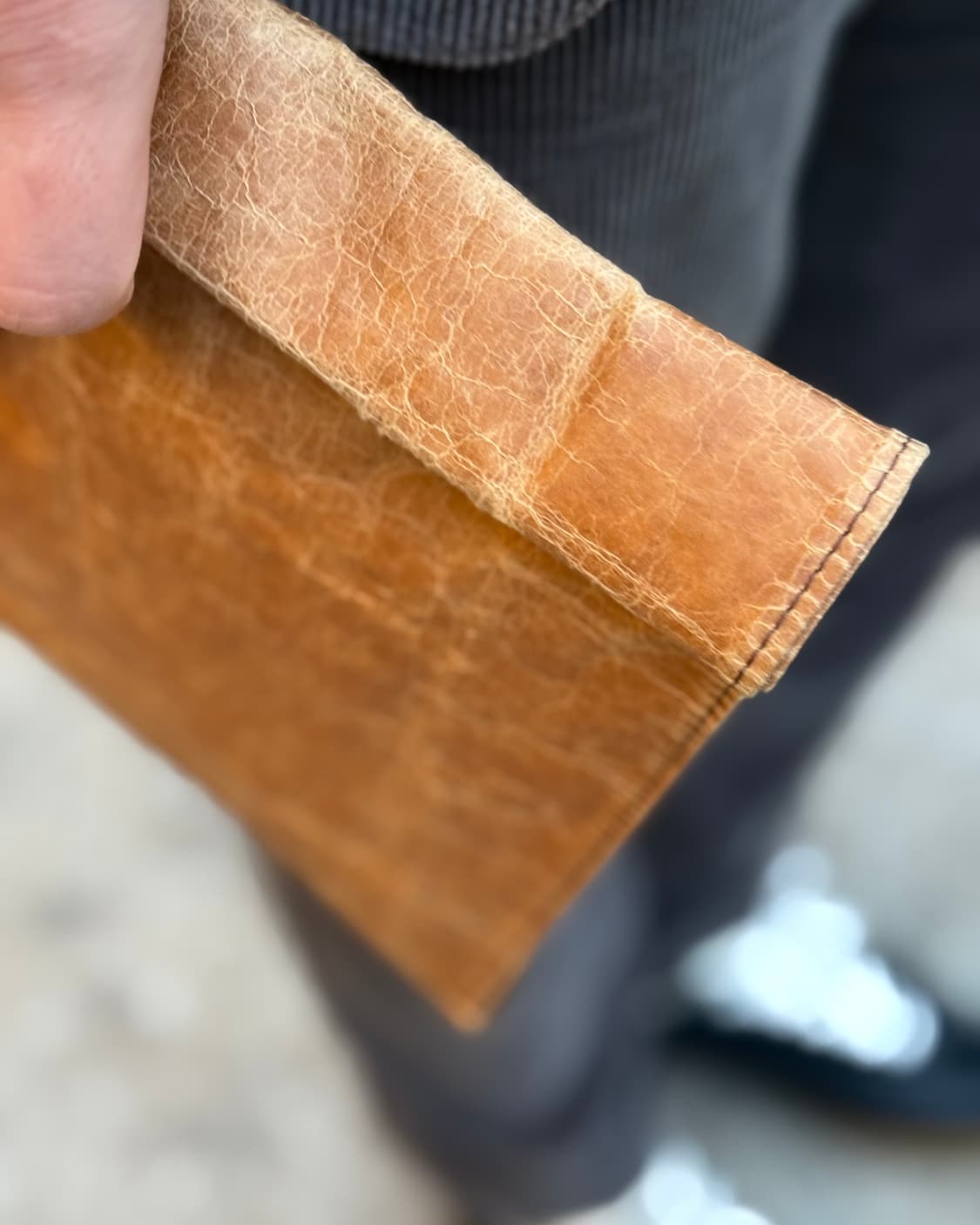 빈티지 크라프트 파우치 백 상품이미지9