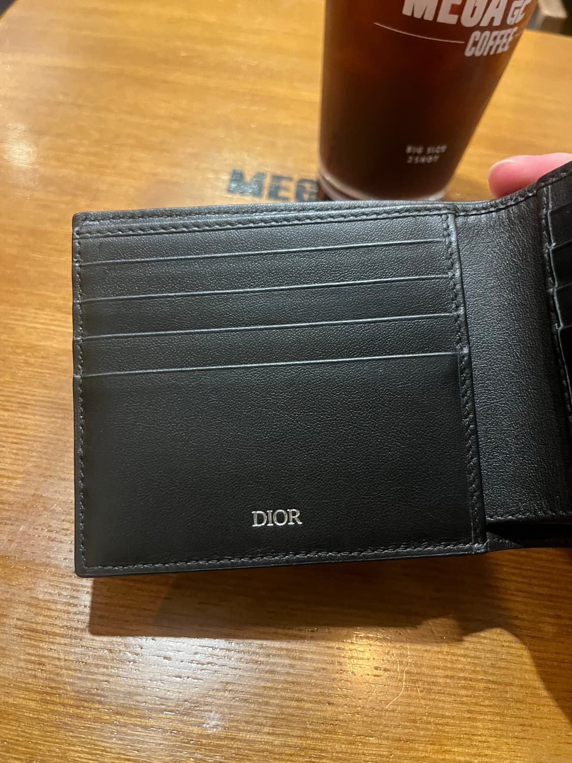 디올 오블리크 반지갑 블랙 상품이미지5