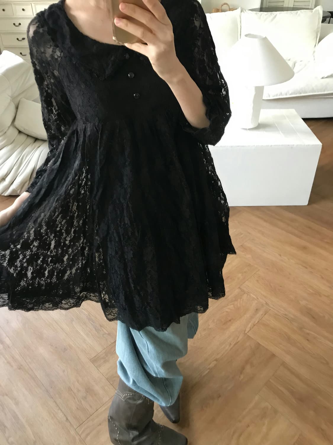 vintage lace one-piece 상품이미지3