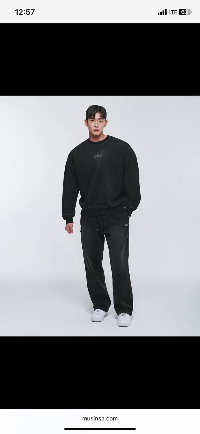 품절상품급처)본투윈 데님라이크 셋업 상품이미지1