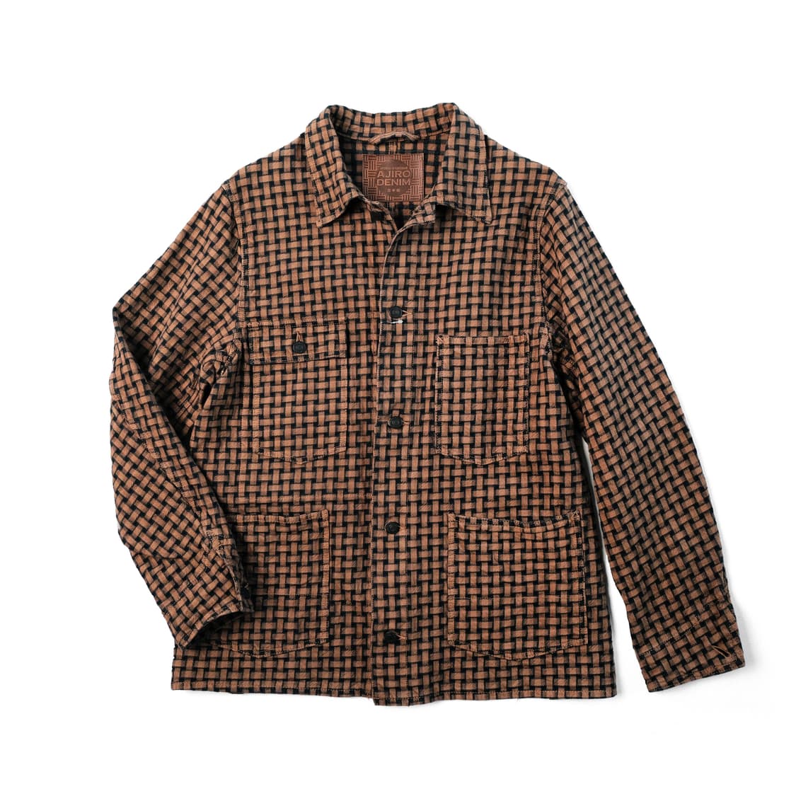 스튜디오다치산 아지로 데님 커버올 자켓 40사이즈 상품이미지4