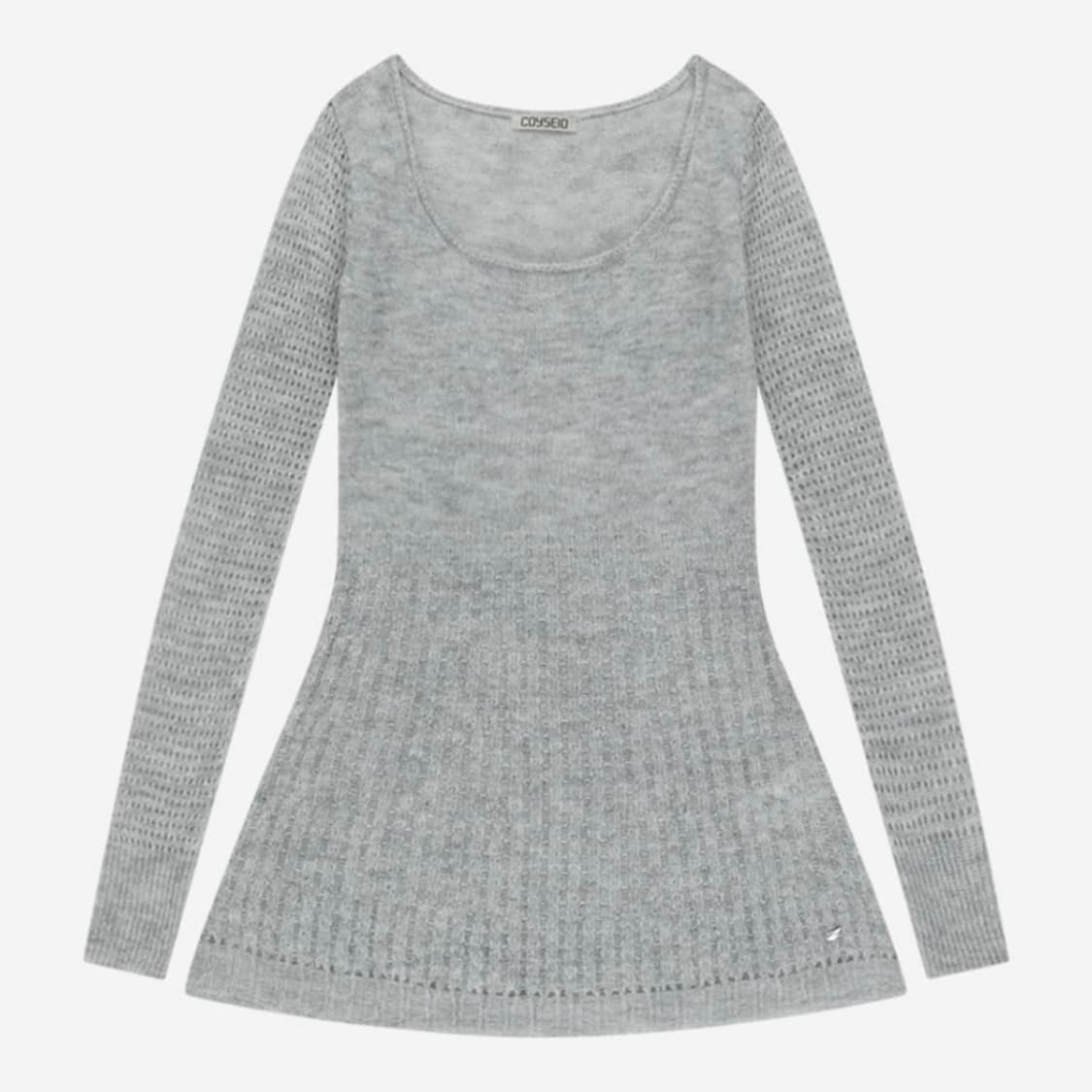coyseio soft bell knit - light gray 상품이미지1