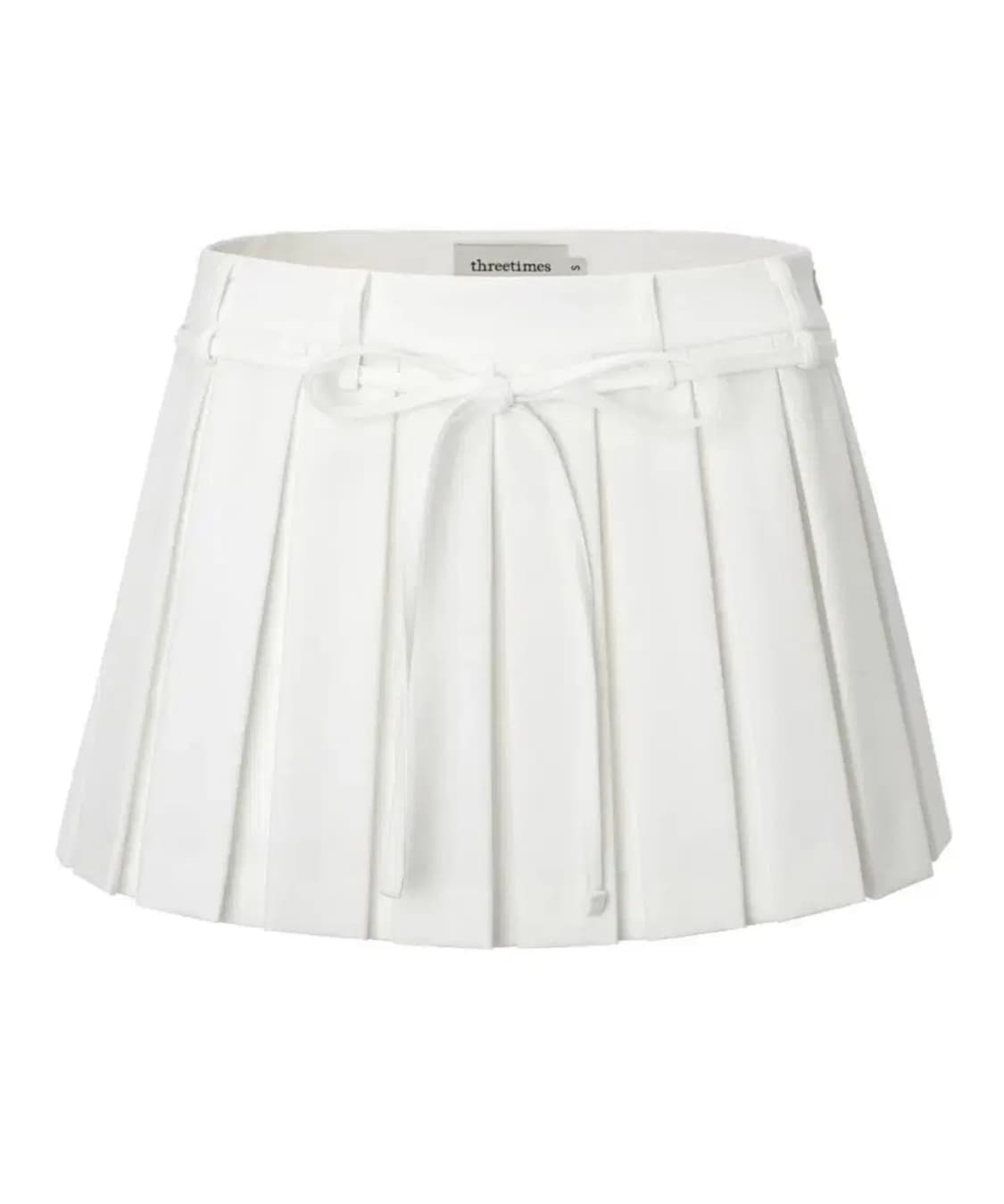 쓰리타임즈 치어리스커트 화이트 S 상품이미지1