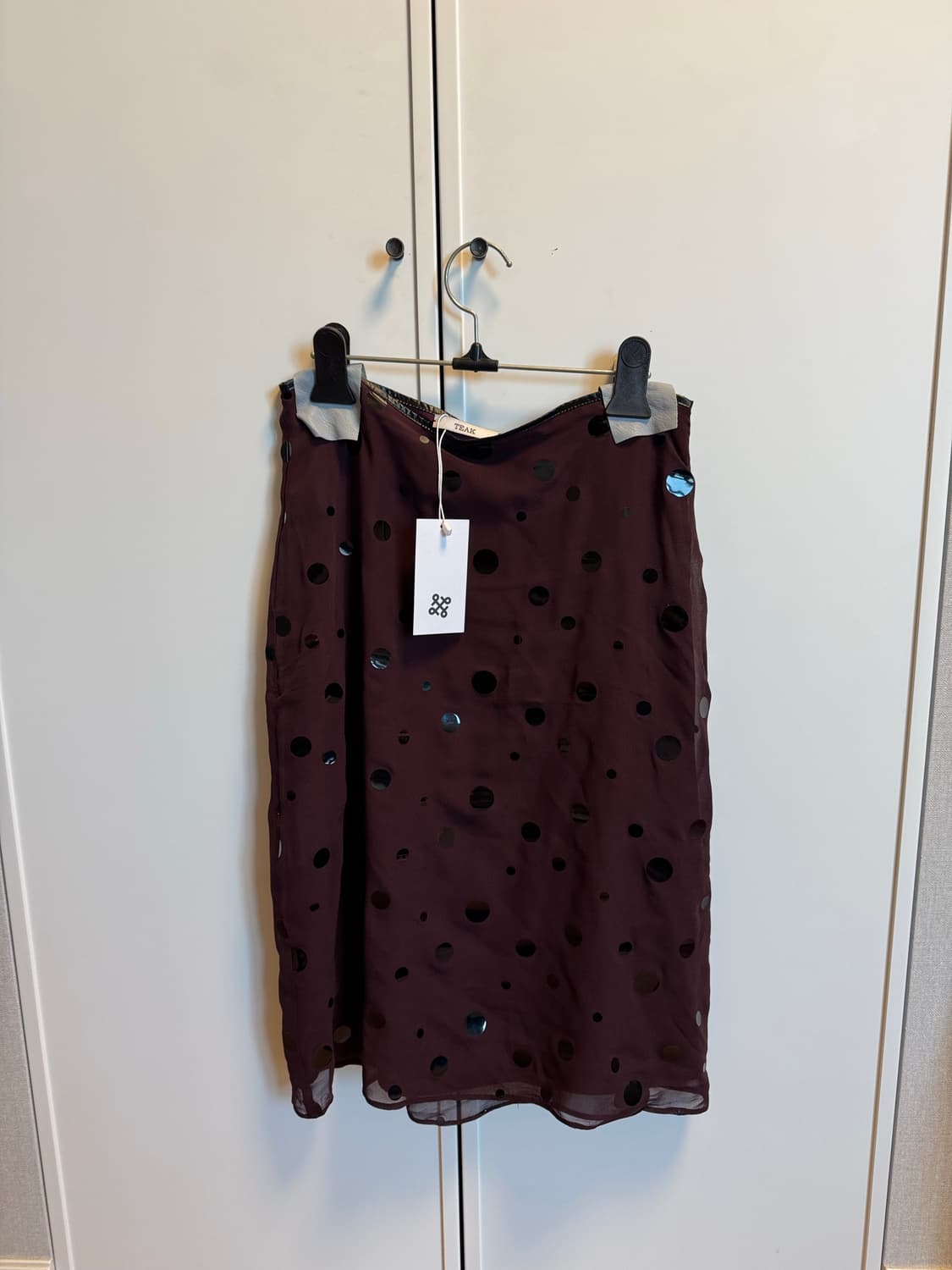 티크 teak dot silk skirt 상품이미지3
