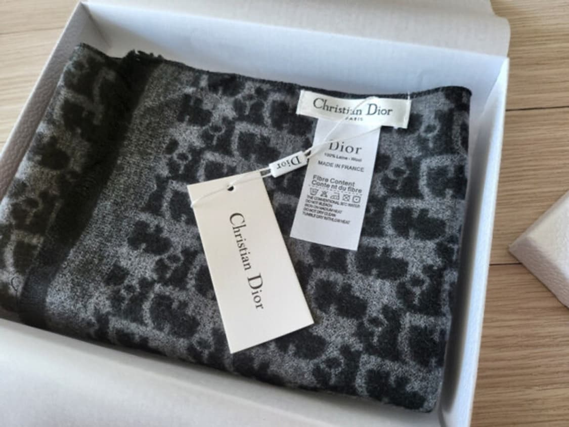 디올 캐시미어 오블리크 머플러 새상품 상품이미지1