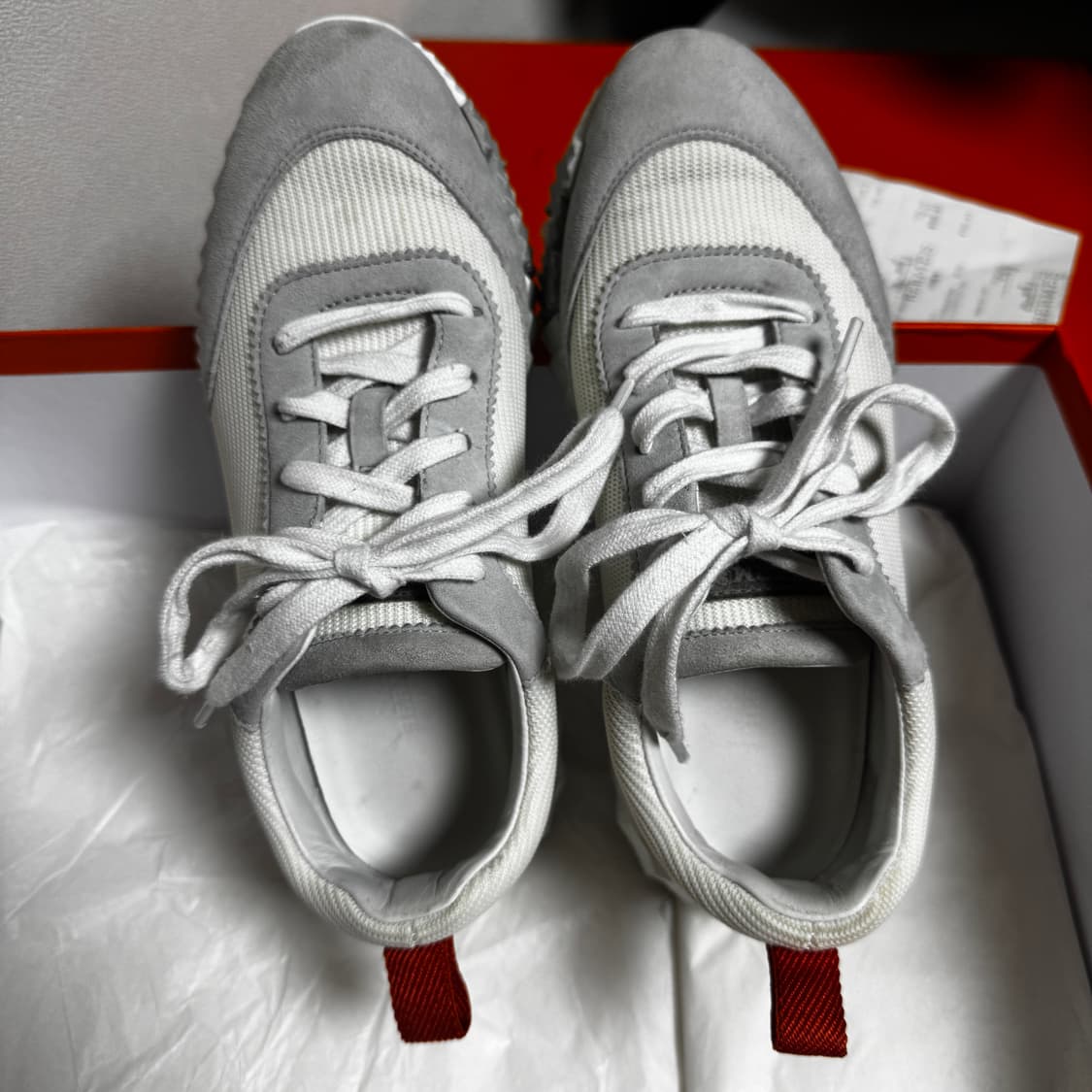 에르메스 바운싱 블랑 스웨이드 스니커즈 39 상품이미지2