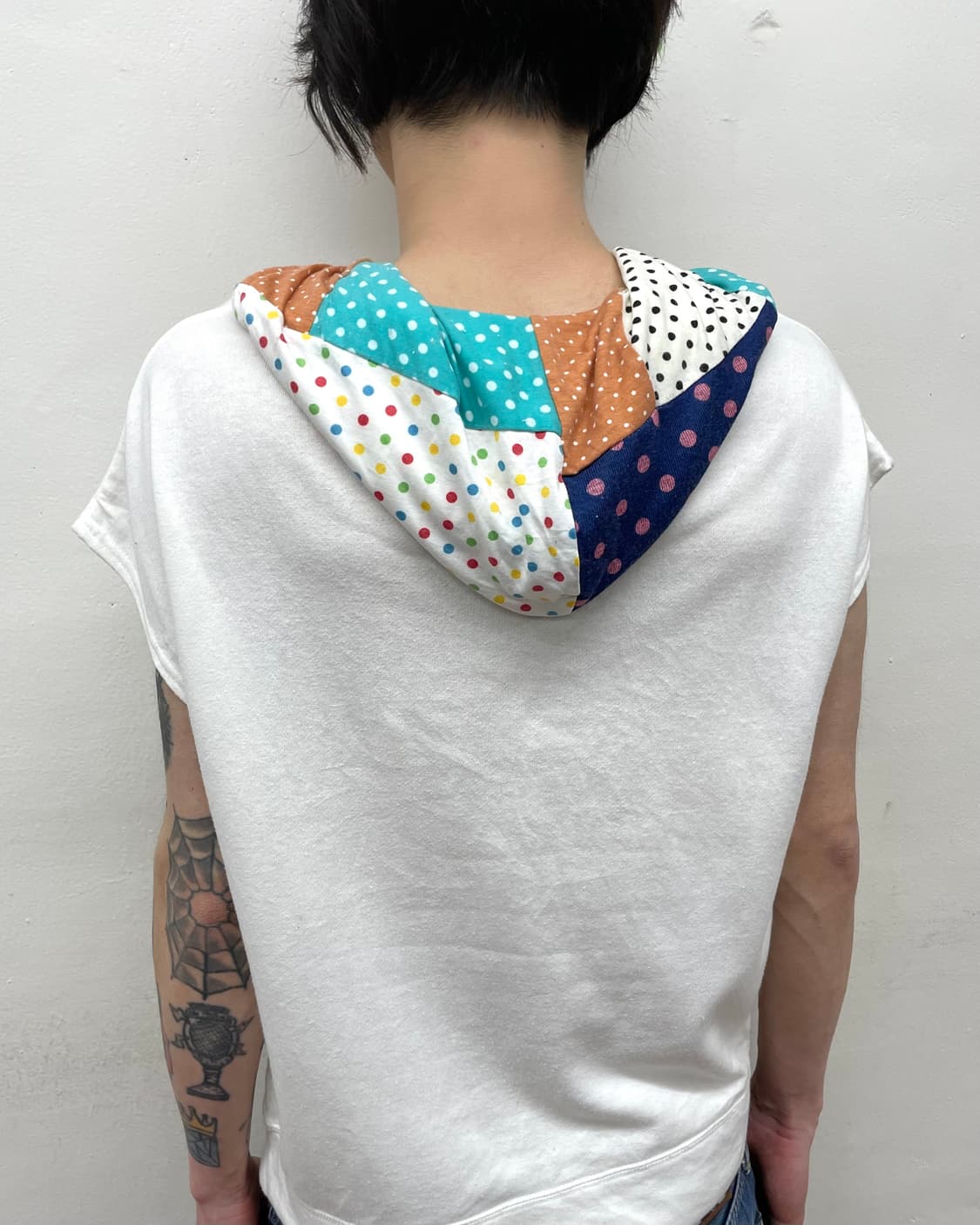 Multi-dot Hoodie vest  상품이미지3