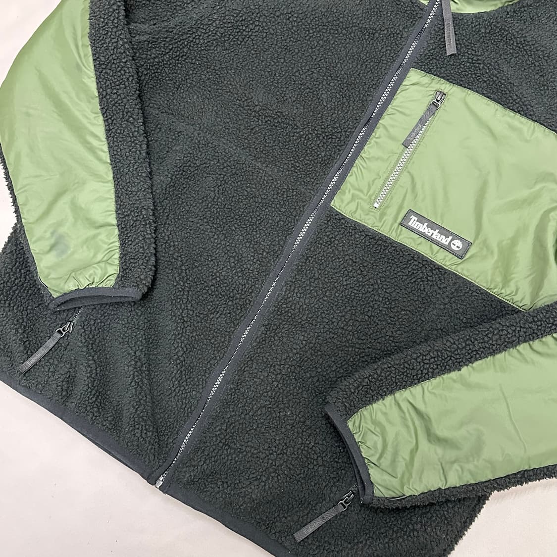 팀버랜드 빈티지 양털 쉐르파 후리스 XL 상품이미지5