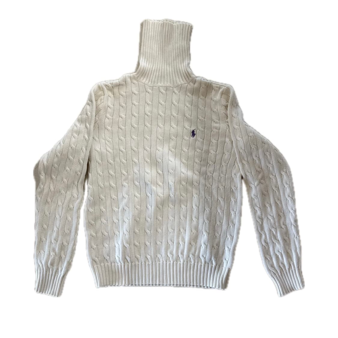 폴로랄프로렌 아이보리 목폴라 니트((급처로할인 상품이미지1