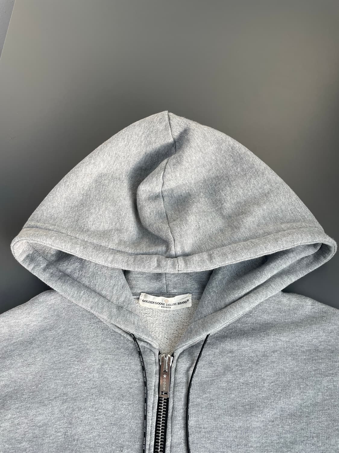 [L] 골든구스 백프린팅 로고 후드 집업 자켓 상품이미지3