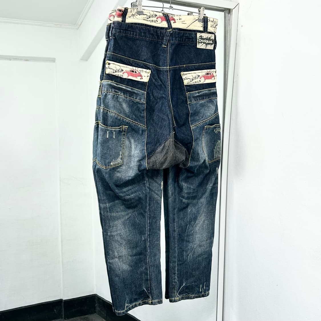 데시구알 레이어드 패치워크 데님 팬츠 상품이미지5
