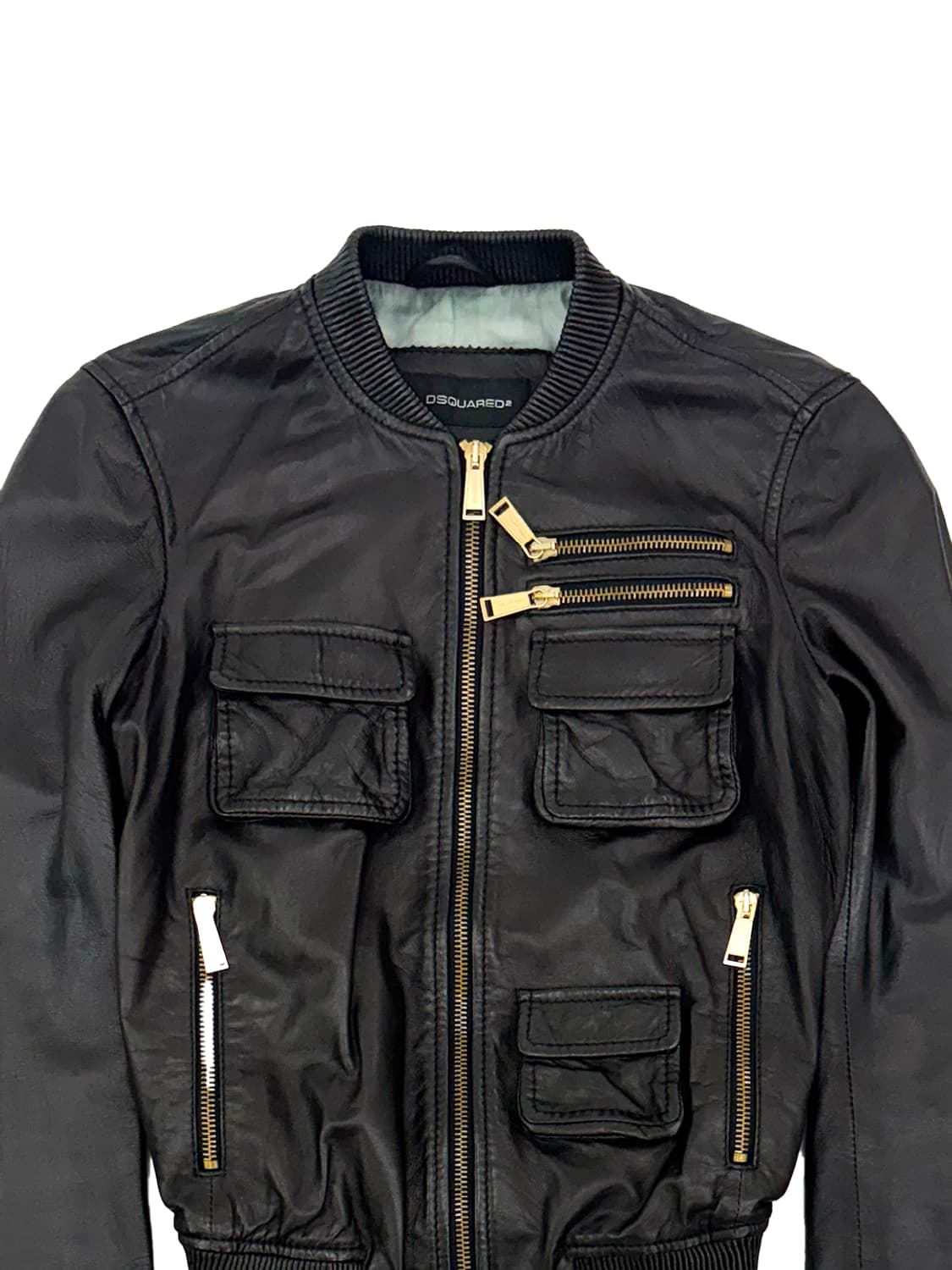 DSQUARED2 Leather Bomber Jacket/ 38 상품이미지4