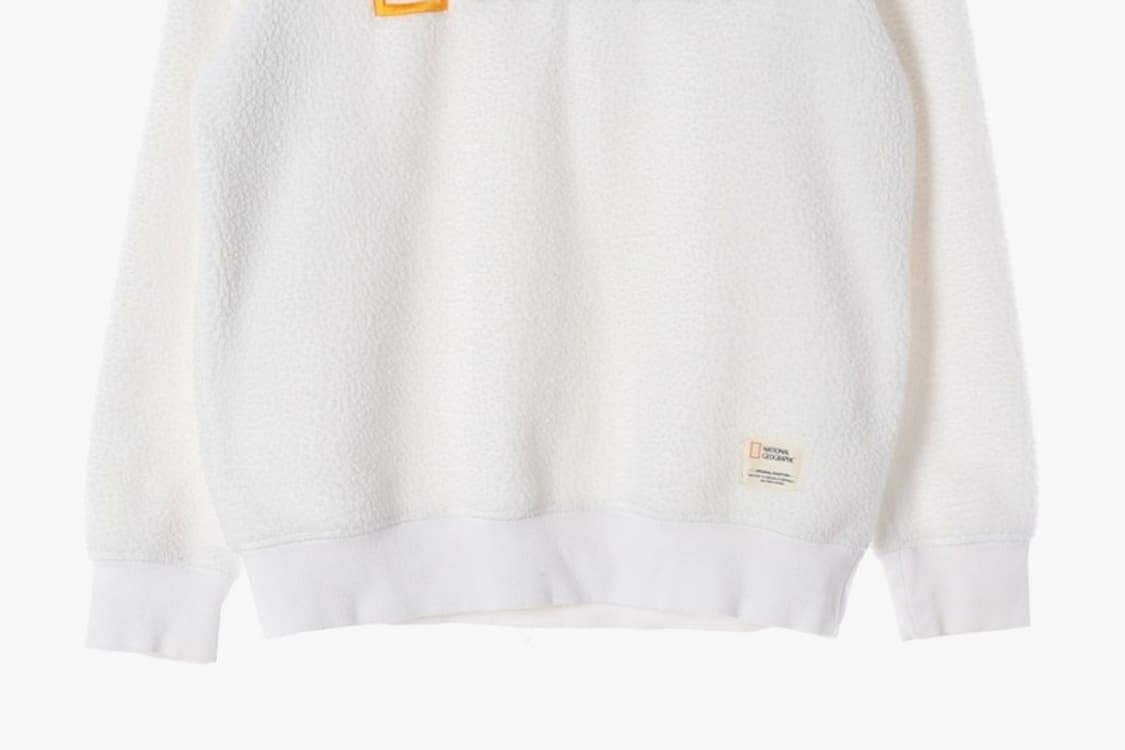 내셔널지오그래픽 로고 뽀글이 플리스 맨투맨 M 상품이미지4