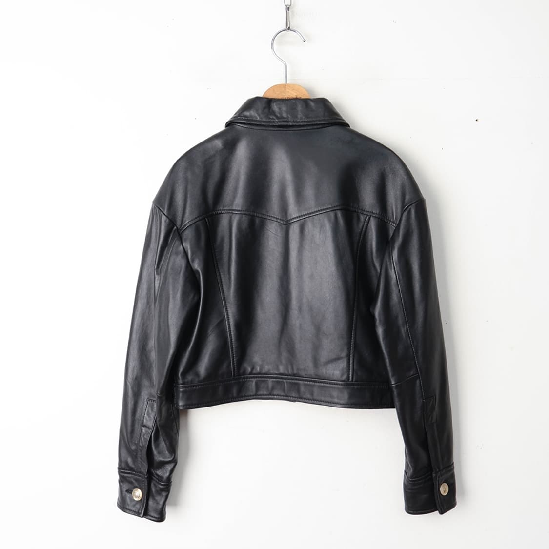44/마쥬 크롭 레더 자켓 상품이미지2
