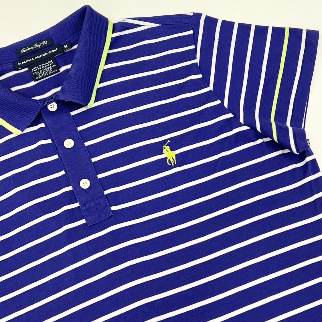 폴로 랄프로렌 스트라이프 반팔 카라티 M 상품이미지4