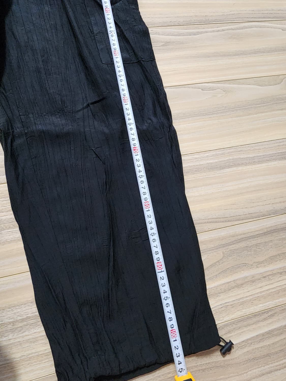 에잇세컨즈경량링클카고밴딩팬츠바지블랙 상품이미지5