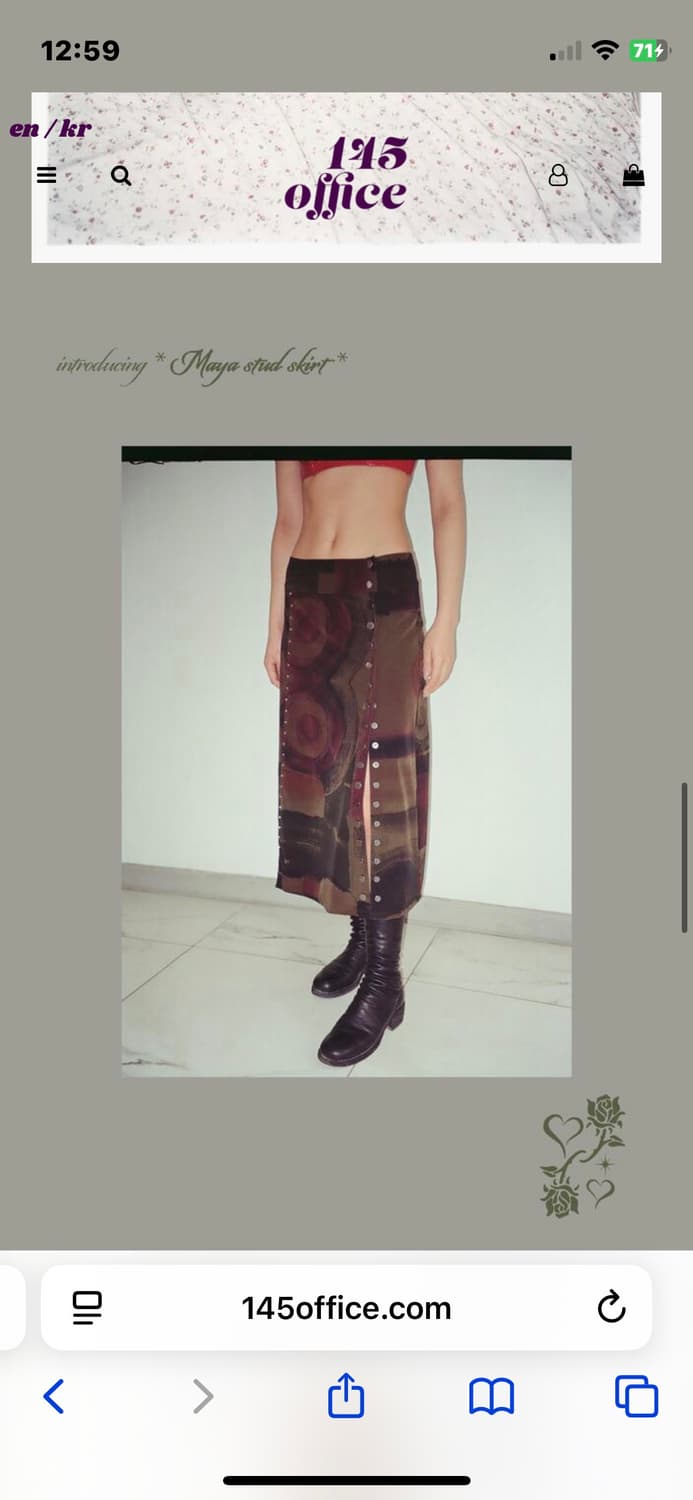 maya stud skirt 마야 스터드 스커트 M 상품이미지3