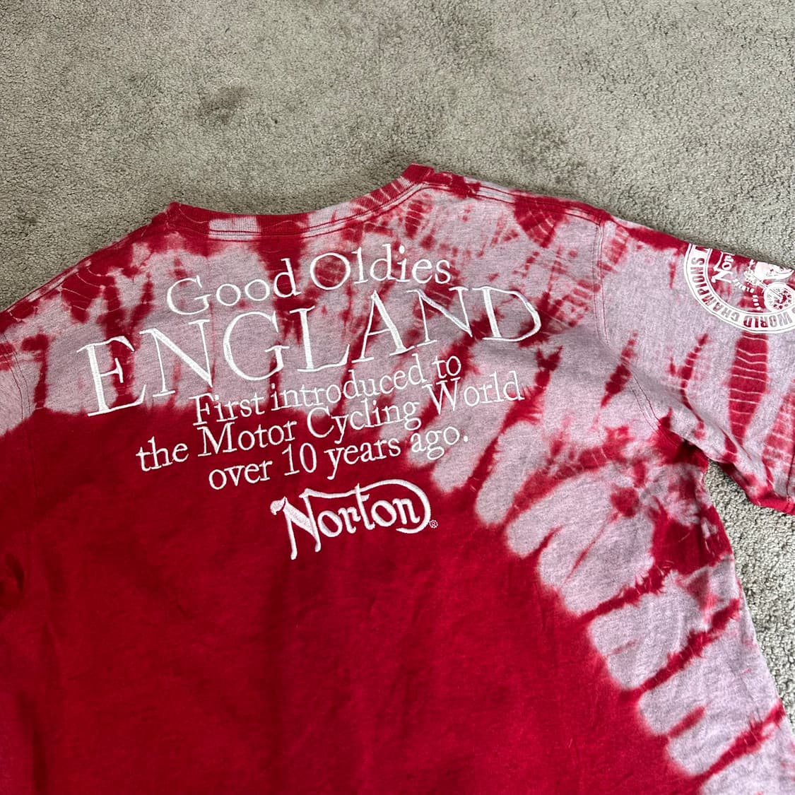 NORTON 노튼 로고 자수 타이다이 반팔티M 상품이미지2