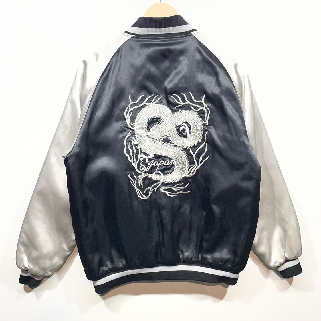 일본빈티지 재패니즈 요코하마 용 자수 스카잔 상품이미지2