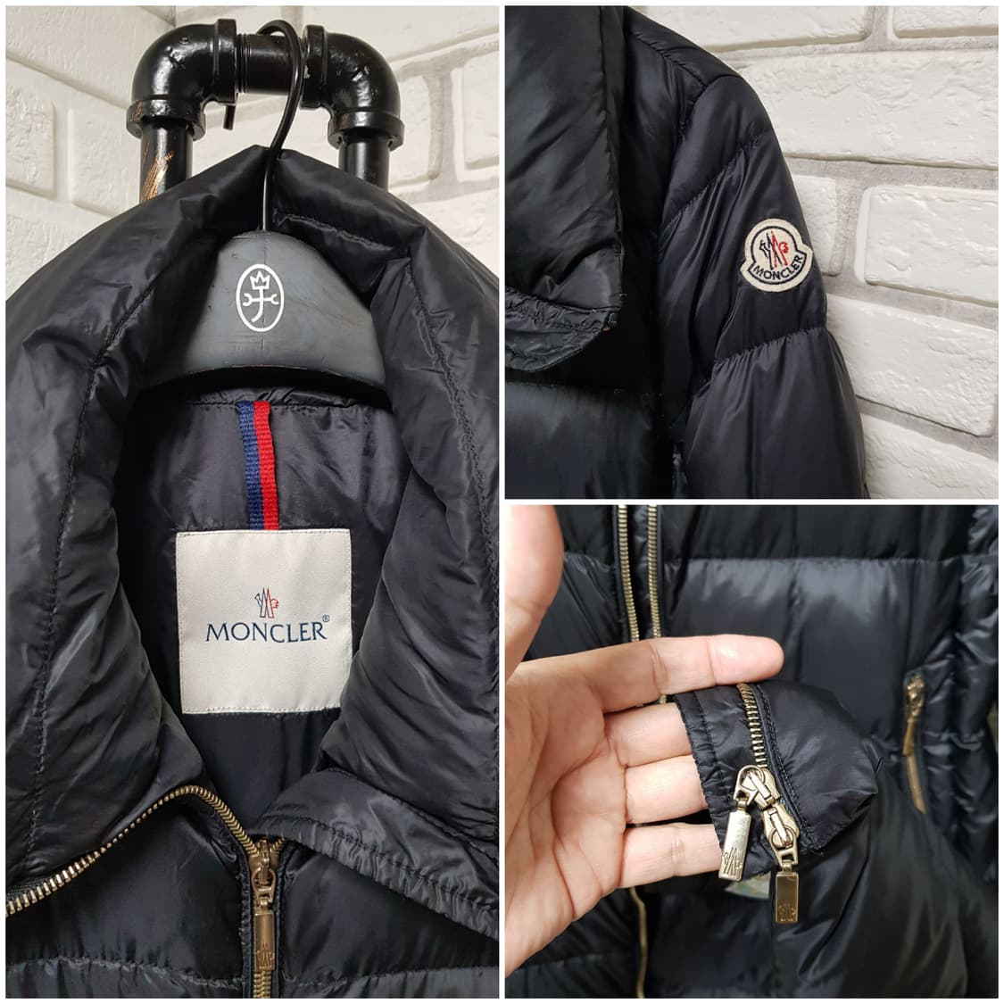 [55~66/정품] 몽클레어 토르신 여성패딩 블랙 상품이미지4