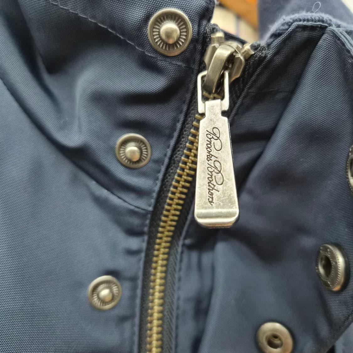 브룩스브라더스 네이비 컬러 하프 코트 남성 XS 상품이미지4