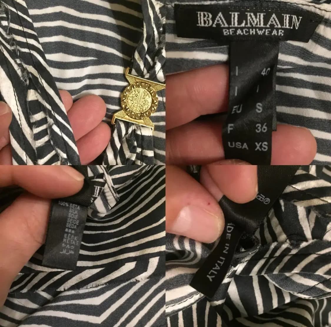BALMAIN 발망 비치웨어(실크)40/40 사이즈 상품이미지8