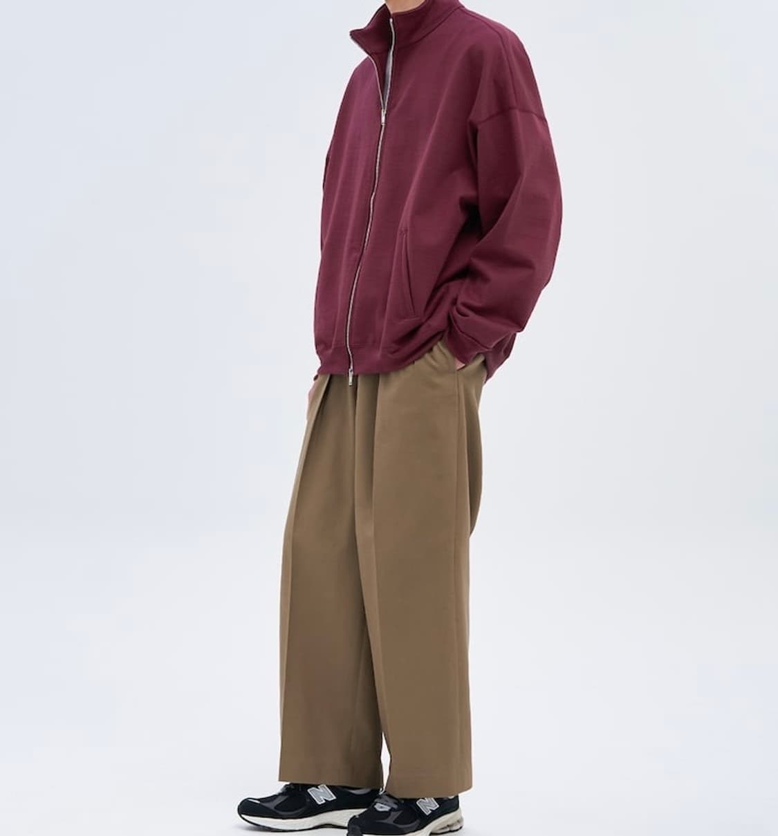 마크웨어 트랙 재킷 휴지 와인 상품이미지7