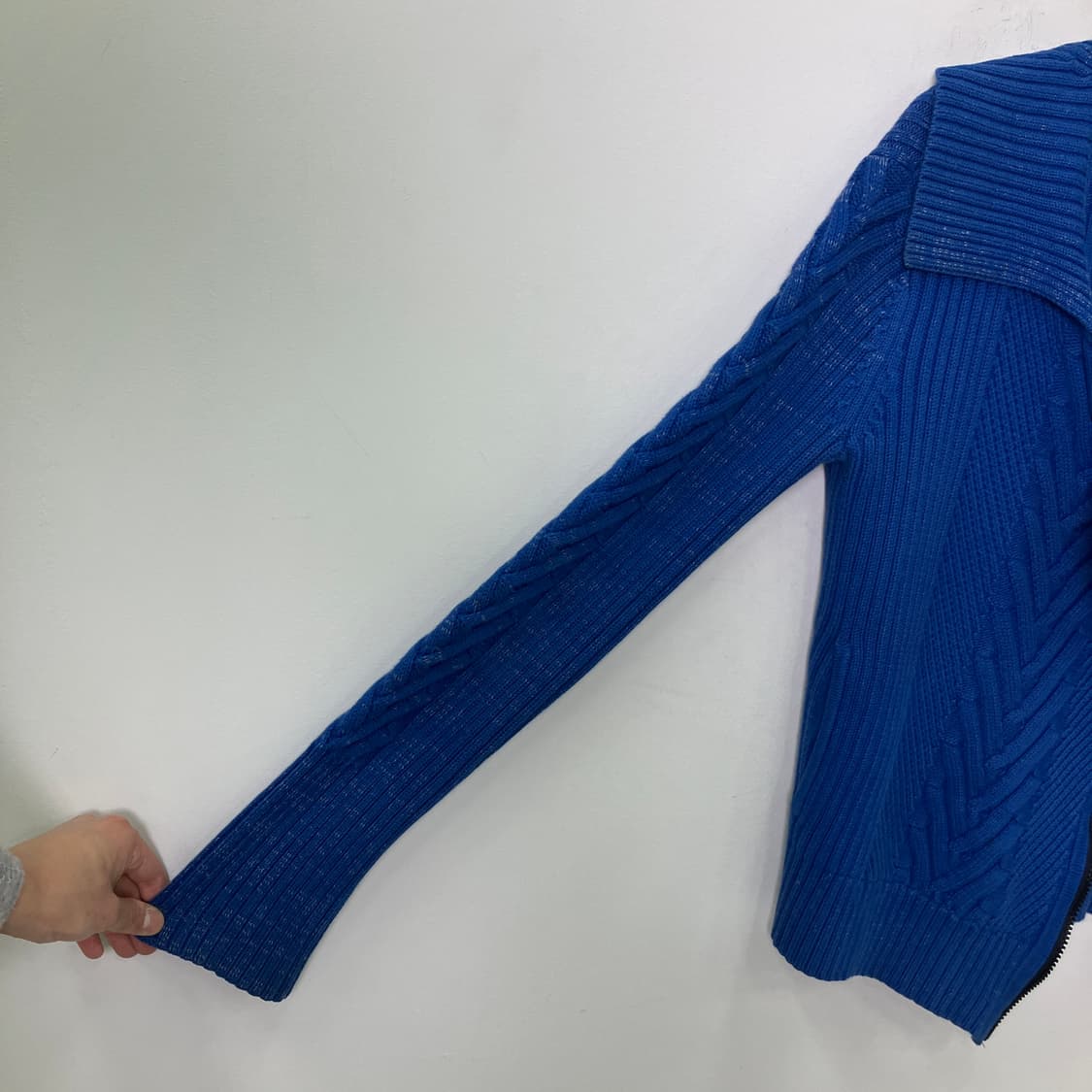 A|X 아르마니 익스체인지 블루 니트 집업 자켓 M 상품이미지6