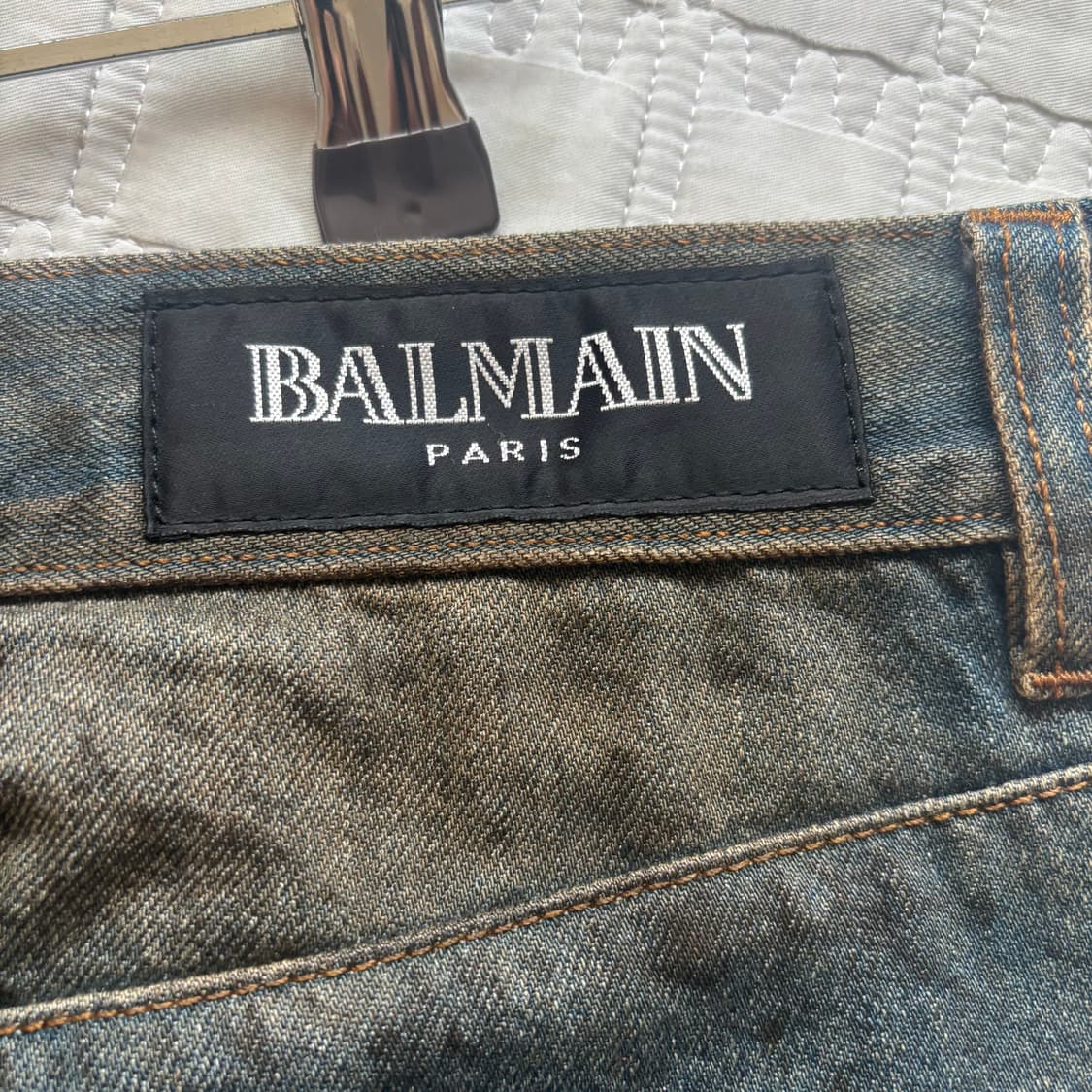 [BALMAIN] 발망 더티워싱 슬림핏 바이커진 상품이미지6