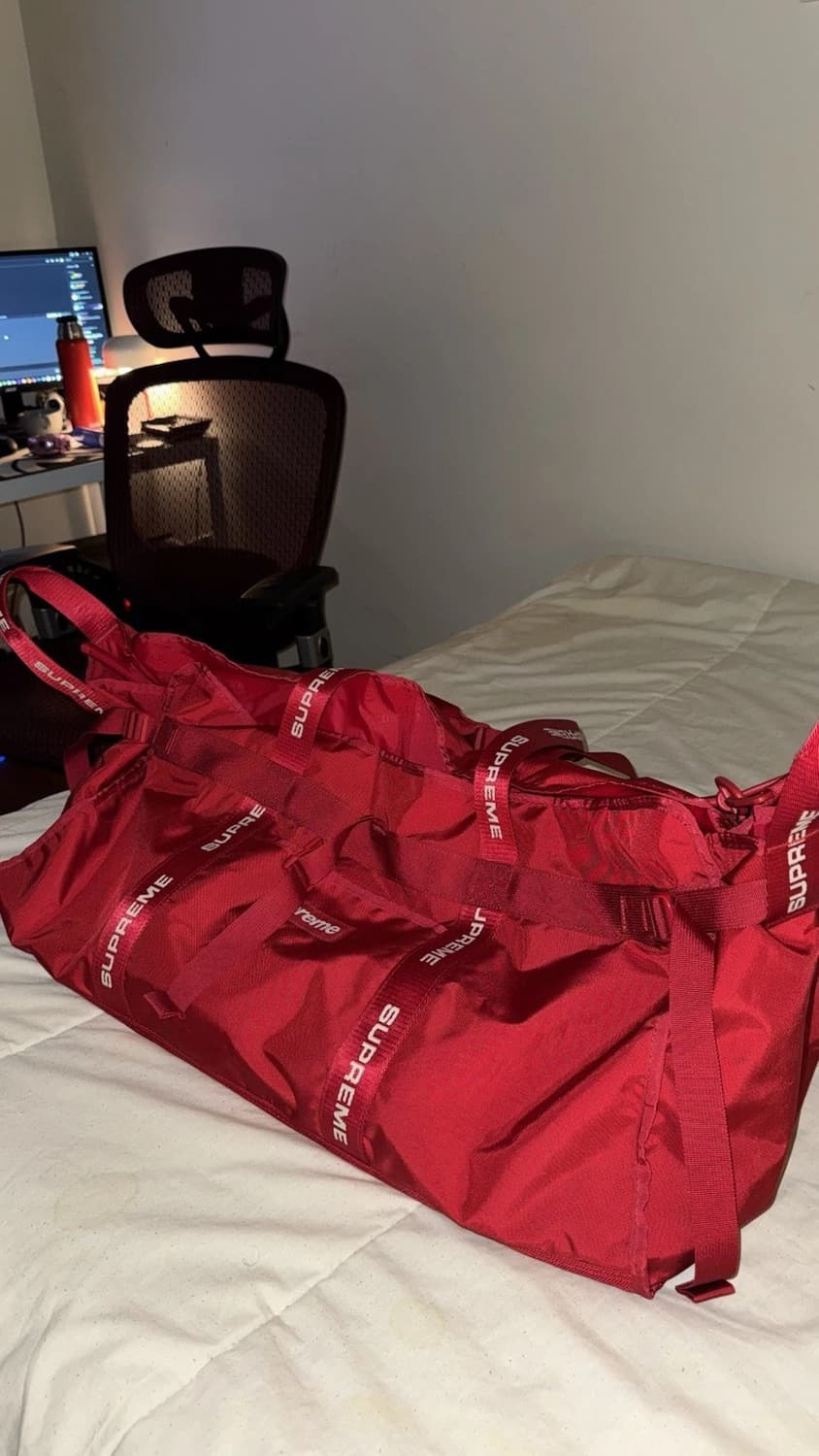 22FW 슈프림 라지 하울 토트백 레드 상품이미지3