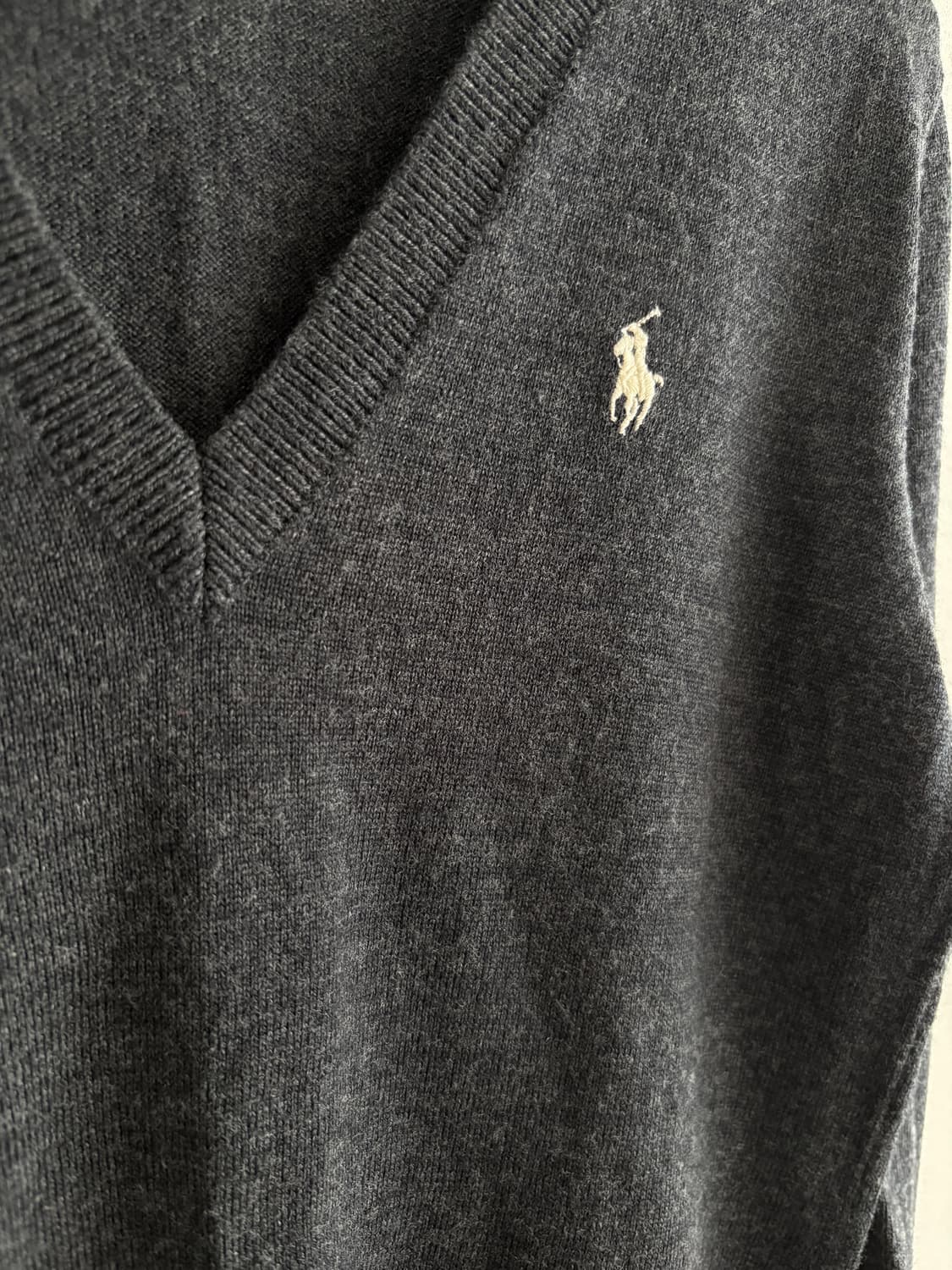 폴로 랄프로렌 여성 메리노 울 V넥 니트 M 상품이미지2