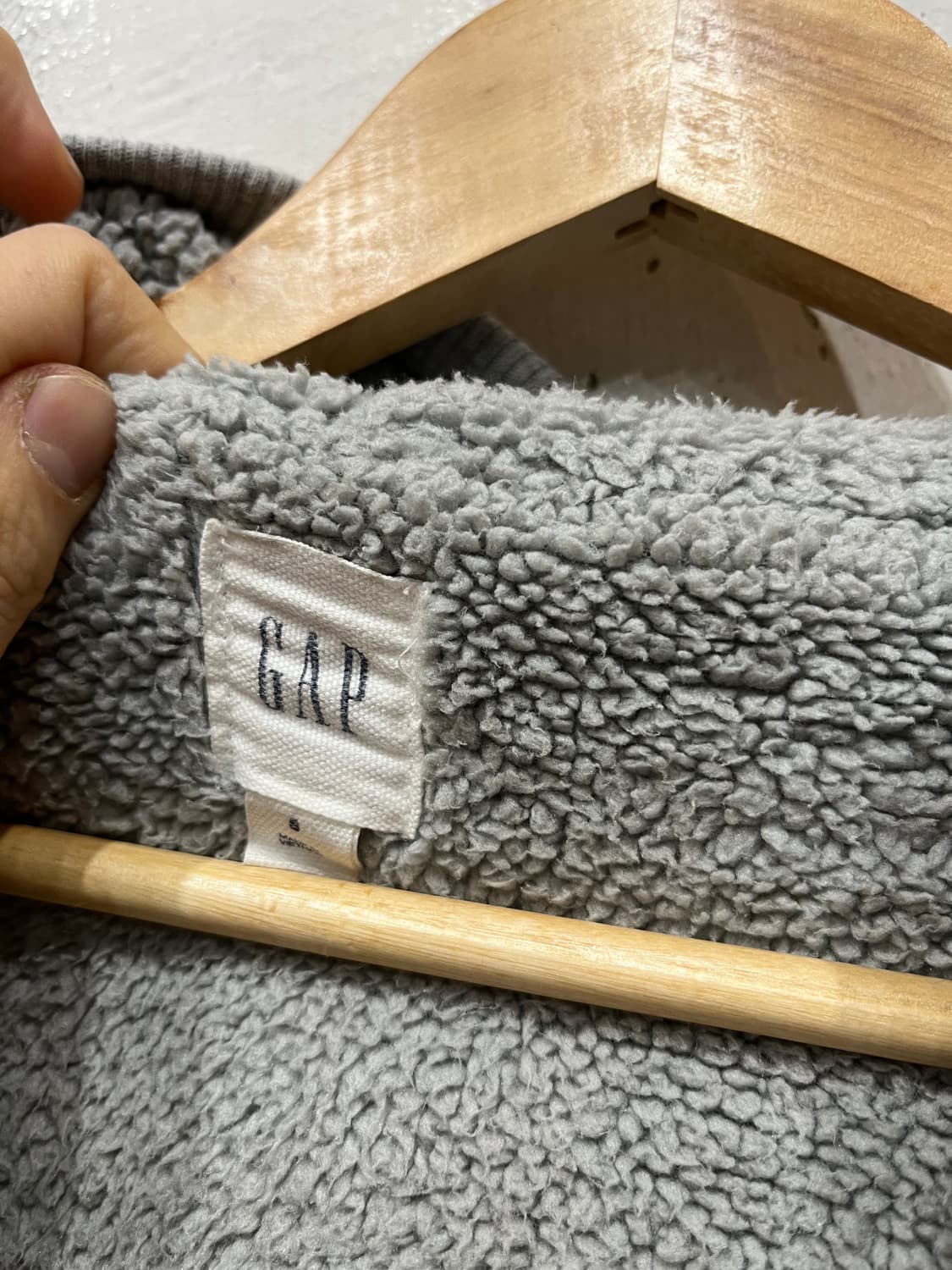 GAP 갭 이너플리스 후드집업 그레이  상품이미지3