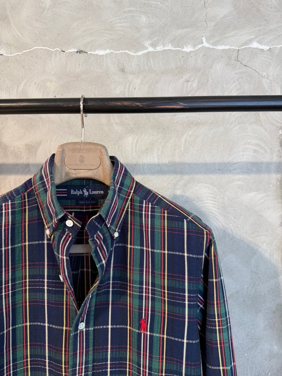 폴로 랄프로렌 시어서커 셔츠 100 상품이미지4