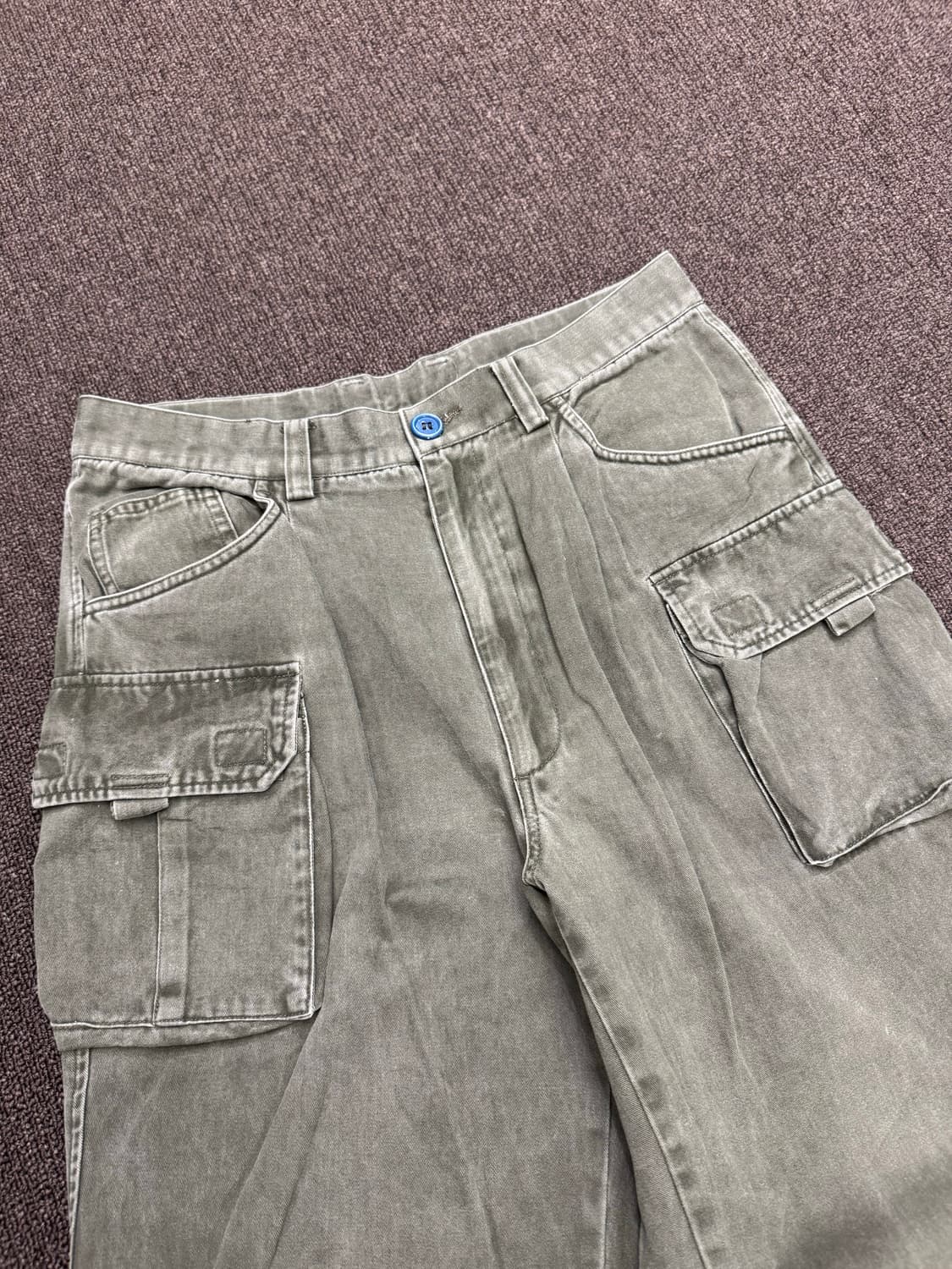 OS)Japanese vintage 올리브 카고팬츠 상품이미지2