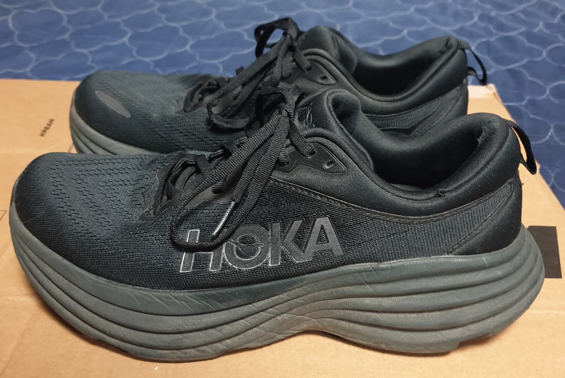 호카오네오네 본디8 레귤러 런닝화 올블랙 (265)-1123202 상품이미지4