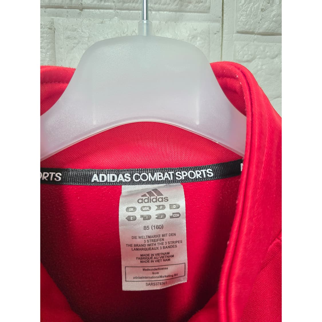 택포) 아디다스 빨간색 트랙탑 져지 S 상품이미지2