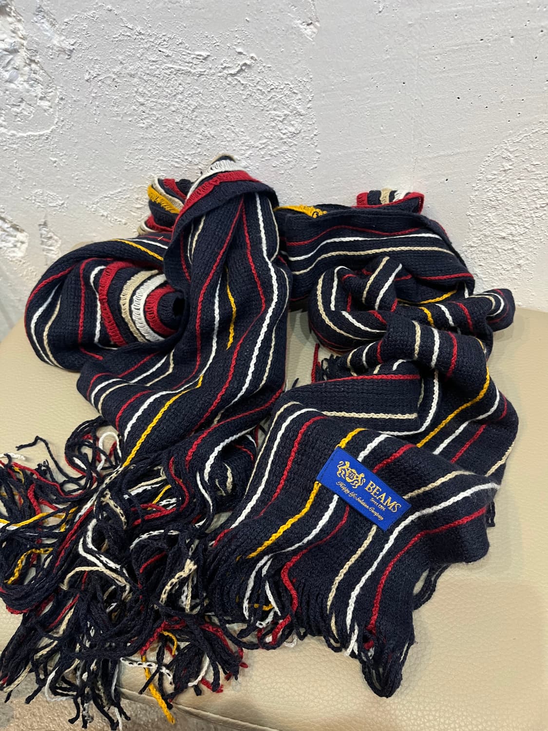 BEAMS 빔즈 니팅 머플러 상품이미지1