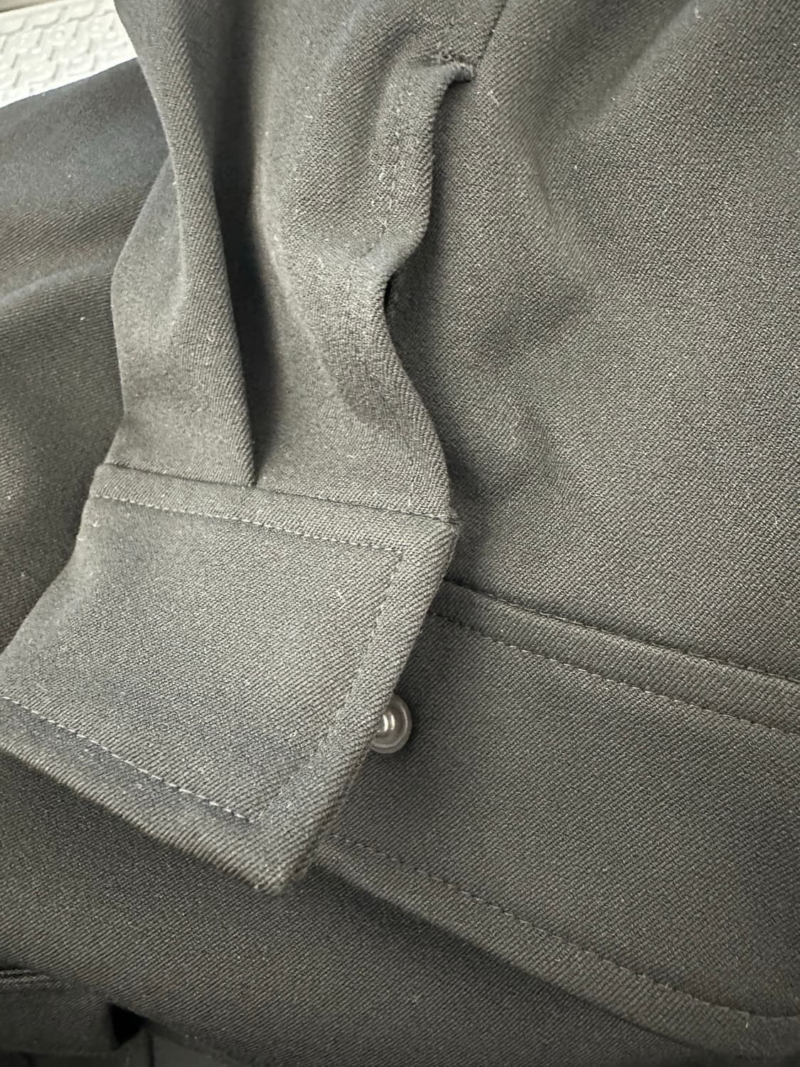 무탠다드 하이넥 미니멀 블루종(블랙) 상품이미지6