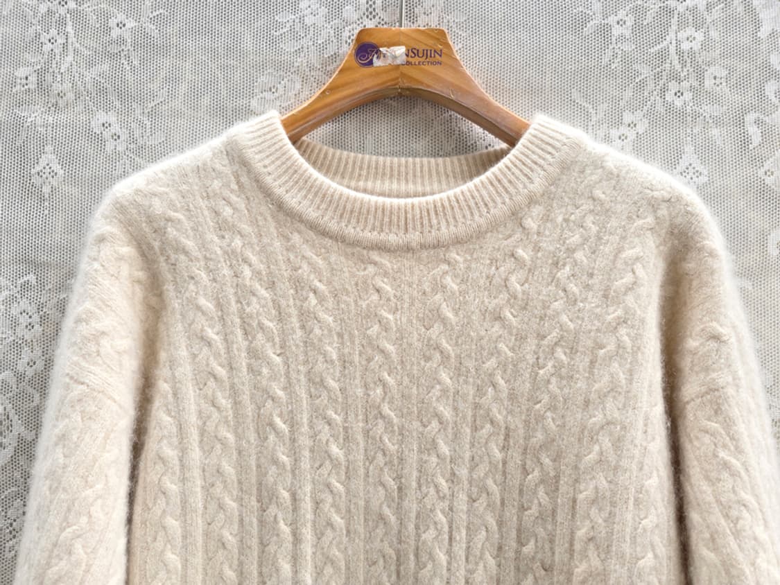 존 레인 캐시미어 100% 케이블 니트 (made in scotland) 상품이미지2
