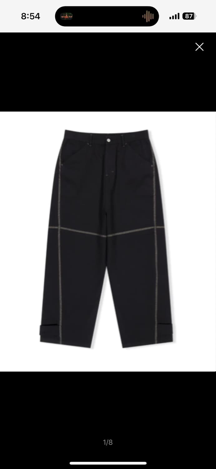 예스아이씨 바지 Paneled Chino Pants Black 상품이미지1