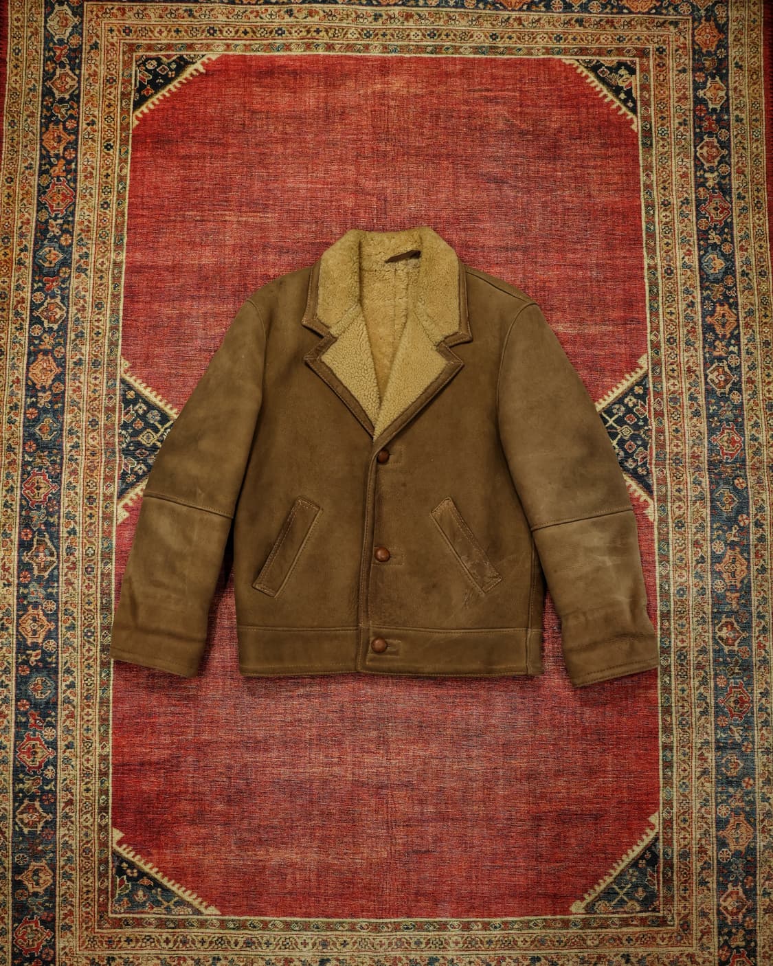 80~90s 빈티지 쇼트 무스탕 자켓 판매 상품이미지1