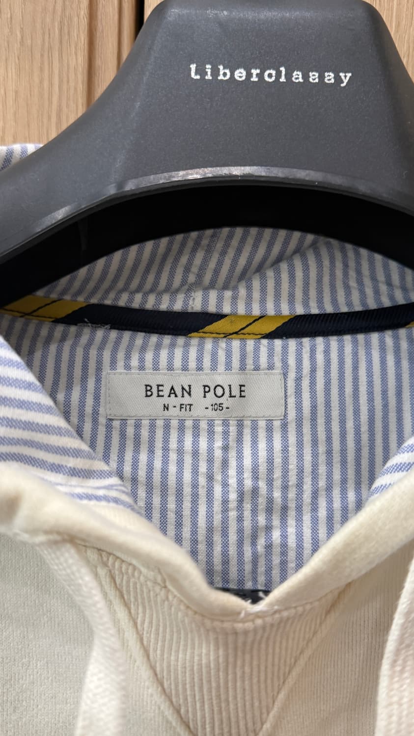 빈폴 아이보리색 후드티 상품이미지3