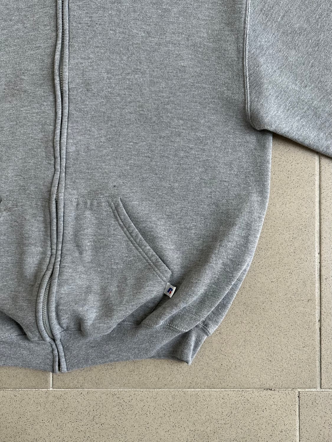 00s 빈티지 러셀 후드집업 그레이 L 상품이미지3