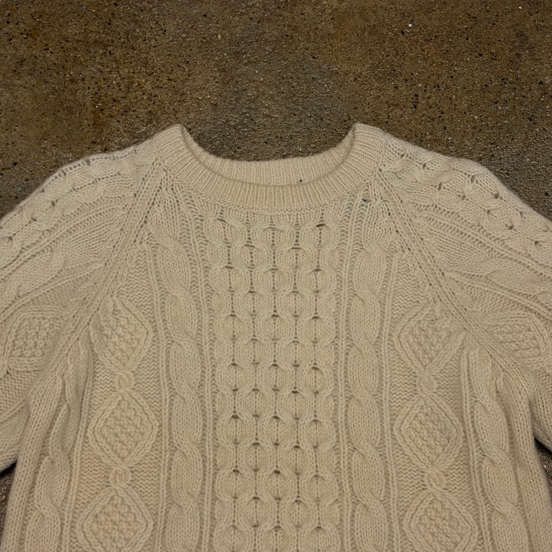 90s USA 빈티지 피셔맨 니트 방울 헤비코튼 니트  상품이미지3
