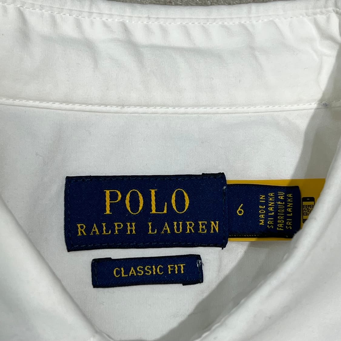 폴로 랄프로렌 신형큐알 화이트셔츠 s10429 상품이미지5
