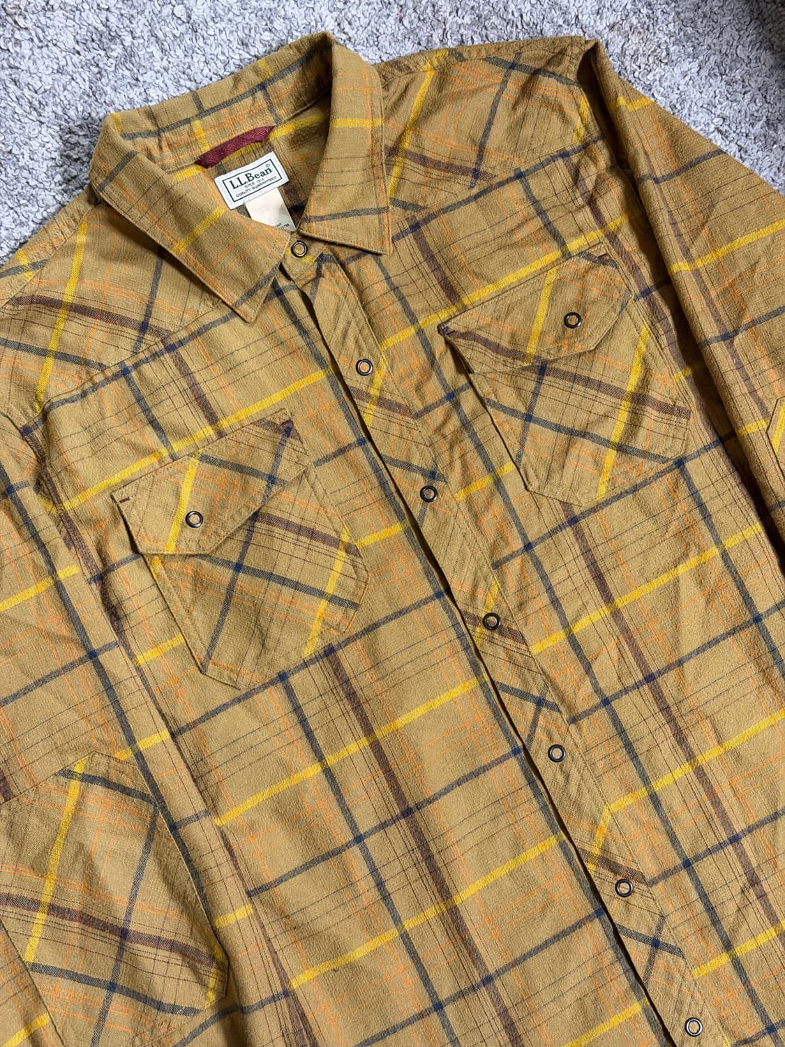 L.L.Bean 엘엘빈 스냅 버튼 플란넬 셔츠 상품이미지3